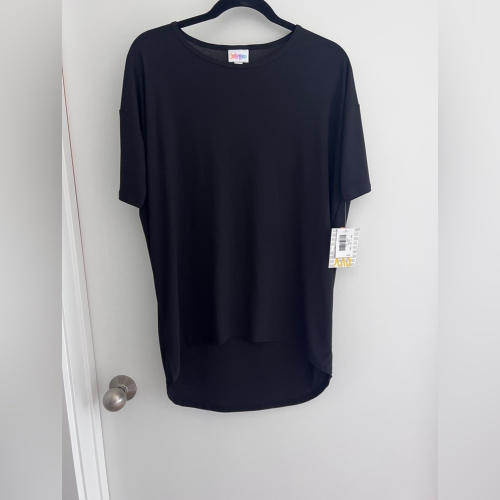 NWT LULAROE Irma Top - Black XXS fits like S/M